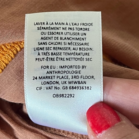 Maeve by Anthropologie Oversized Boho Adriene Embroidered Kimono Top SIZE XS/S - Picture 10 of 10